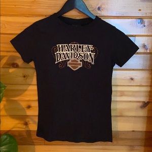 2008 Harley Davidson baby doll t-shirt